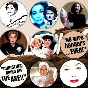 Mommie Dearest Movie Retro 80's Refrigerator Magnets